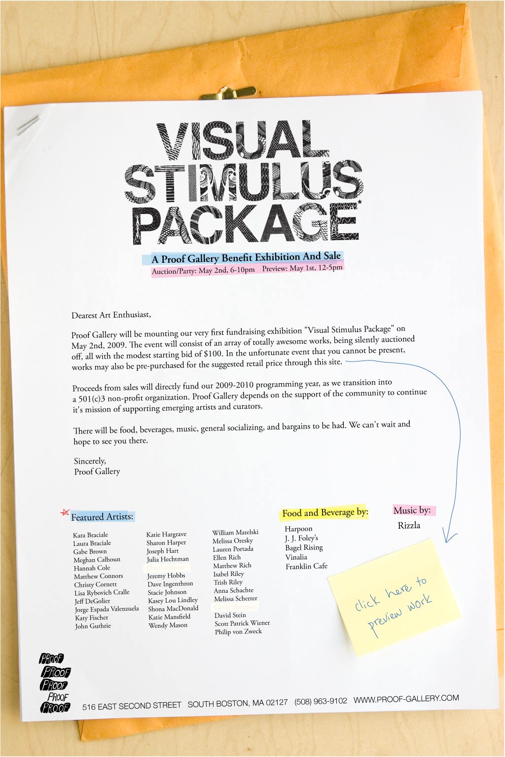 Visual Stimulus Package Proof Gallery VSP
